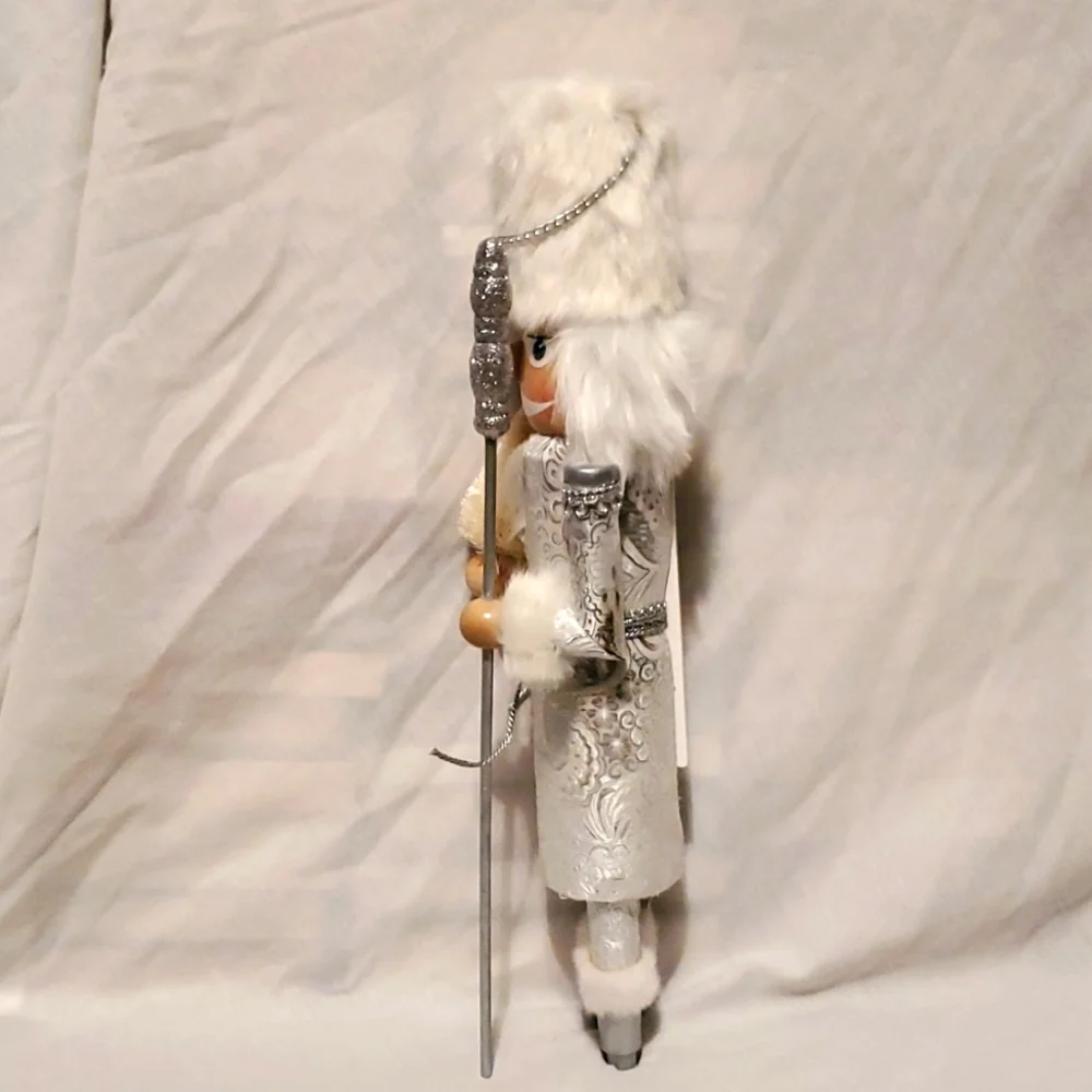 White Christmas Nutcracker decor